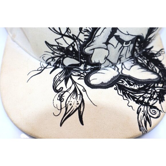 Disney Grumpy Graphic Baseball Cap Beige | Streetwear Y2K Cartoon Vintage - Picture 6 of 9